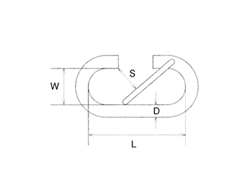 カラビナサイズ図